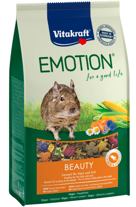 Vitakraft Emotion Beauty All Ages, Degu Hauptfutter, 600g, 31464